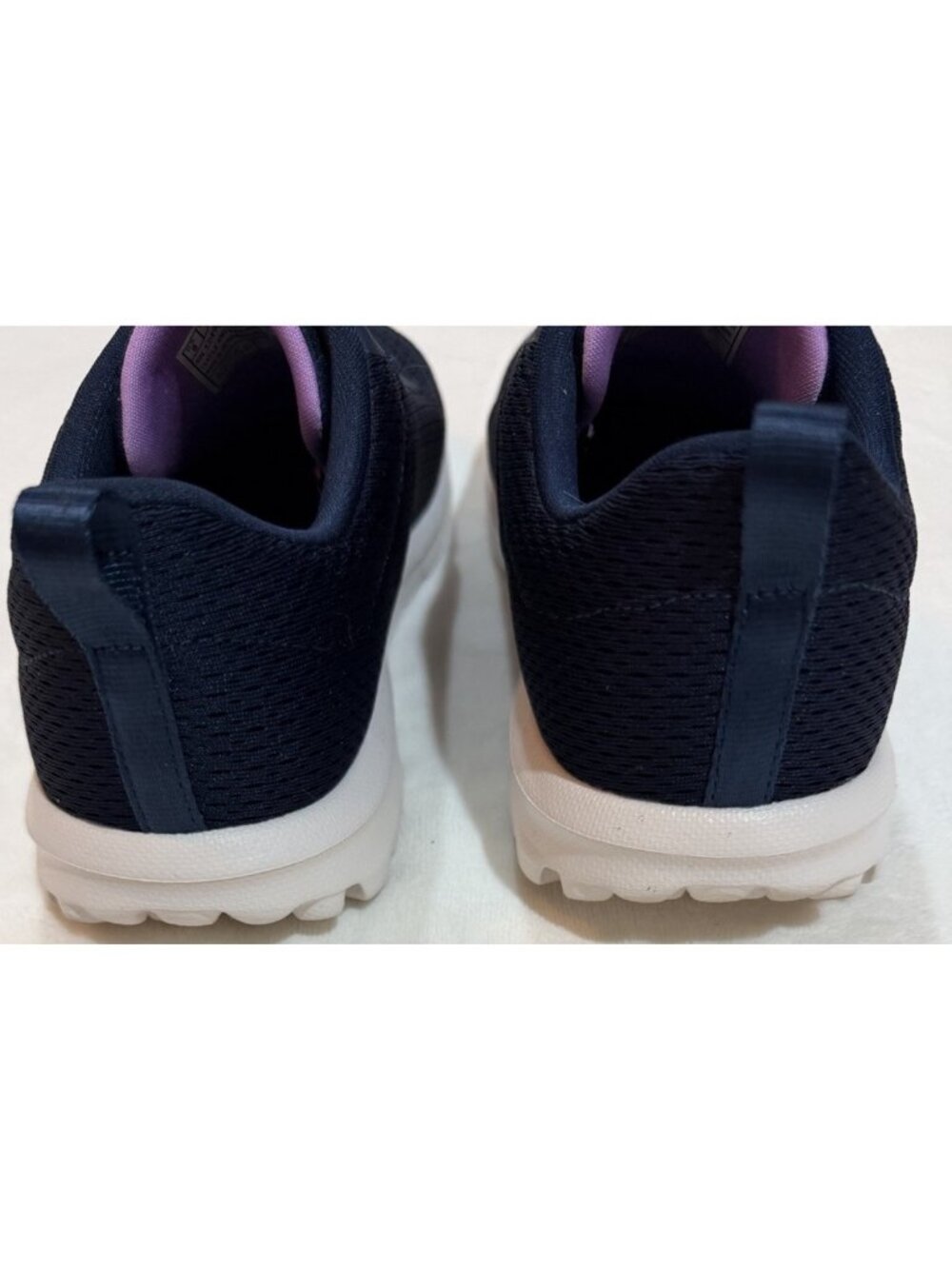 Skechers Air Cooled Goga Mat Shoes Navy Blue/Purple Go Walk  ~ Women’s Size 8 - Picture 4 of 11